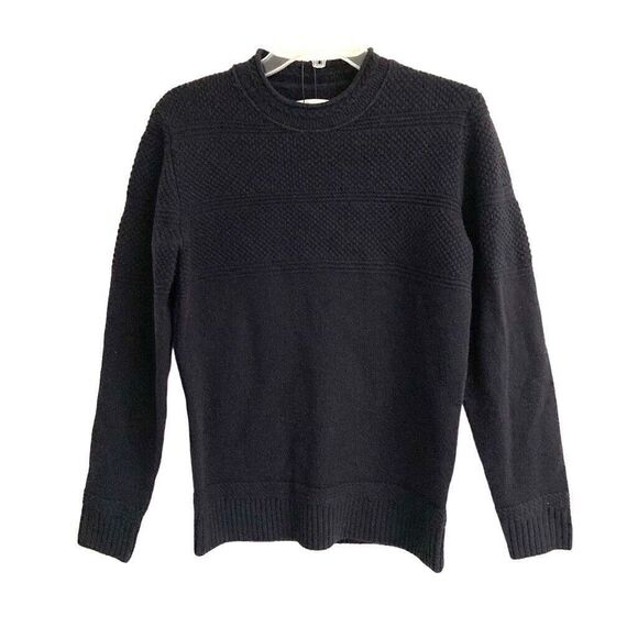Taylor Stitch Ventana Sweater In Navy Merino Wool XS 36 Unisex NWT - Picture 2 of 15